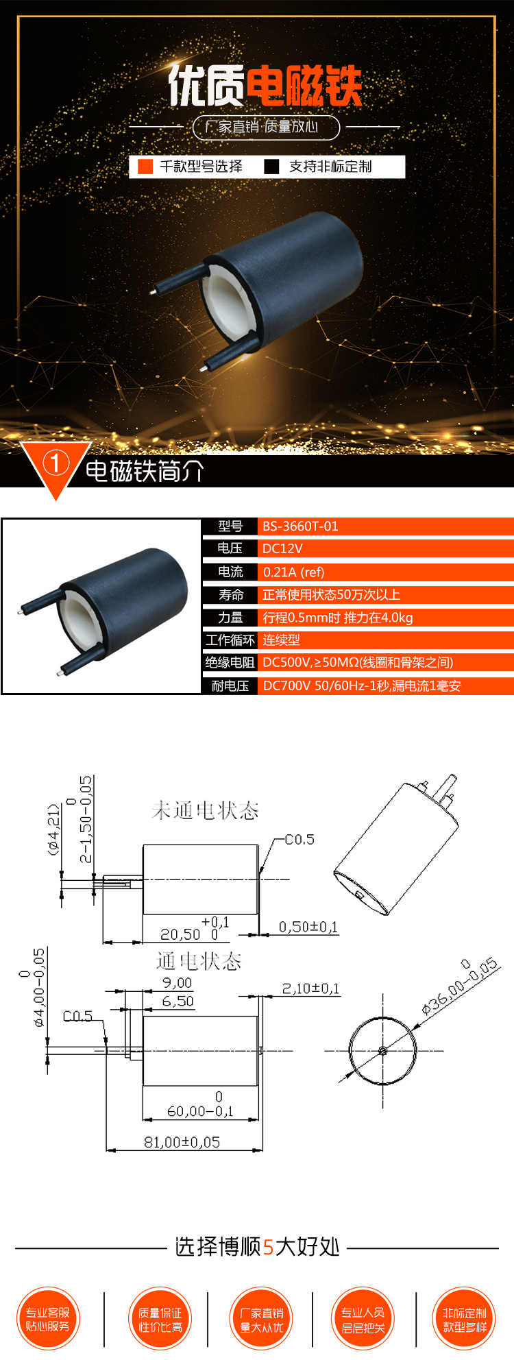 制動(dòng)器電磁鐵