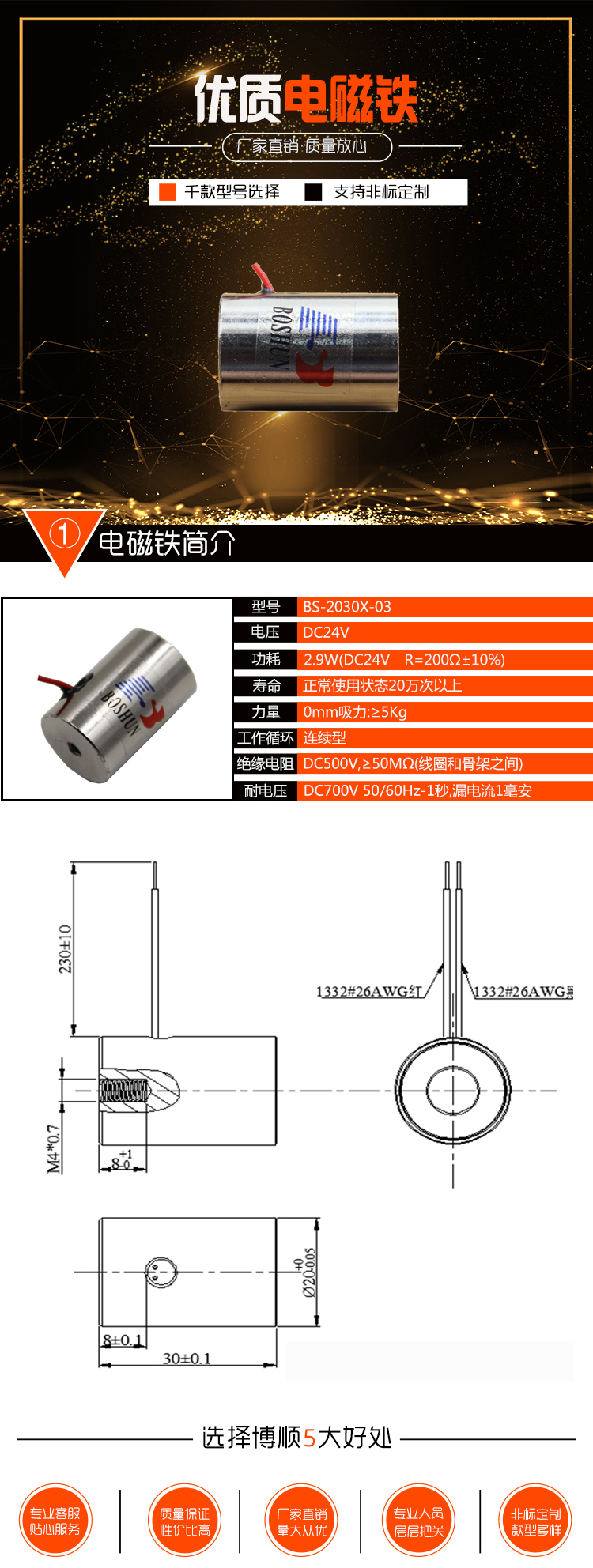 分離磁球電磁鐵