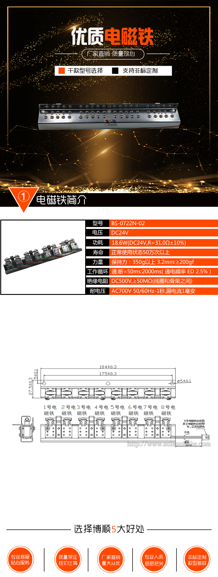 電腦橫機(jī)電磁鐵