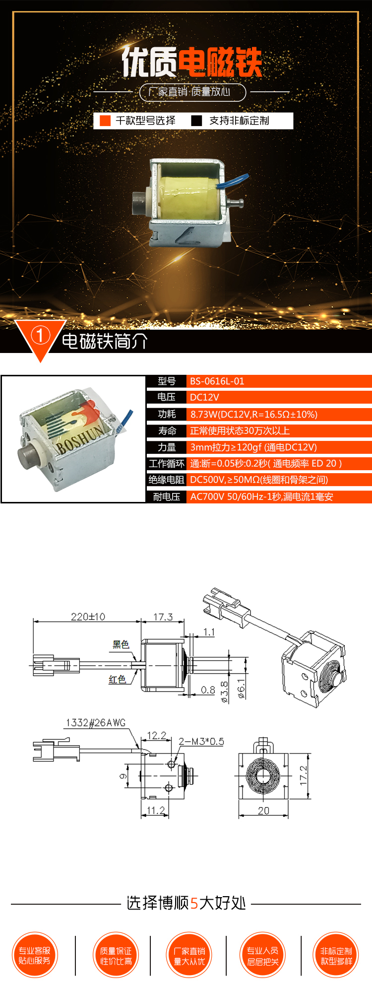 BS-0616L-01電磁鐵